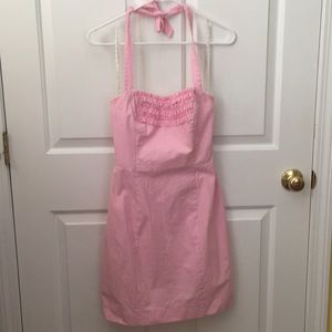 Pink striped Lilly Pulitzer seersucker dress